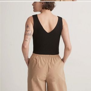 Madewell V neck sweater tank